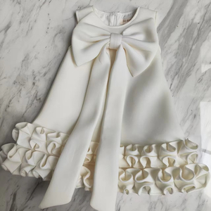 Летнее детское платье для девочек 2025 года с рюшами и бантом, без рукавов, для вечеринок, разные цвета - Product Image 4