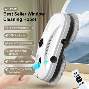 Nettoyeur de vitres intelligent avec navigation, <span class=keywords><strong>robot</strong></span> de nettoyage de vitres amélioré sans traces, pulvérisation d'eau ultrasonique, arrêt automatique, nettoyeur domestique - Product Image 2