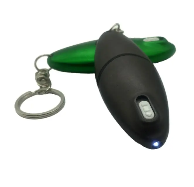 Gantungan kunci multifungsi, pena pulpen bentuk 5 In 1 alat kustom dengan lampu kilat LED dan driver