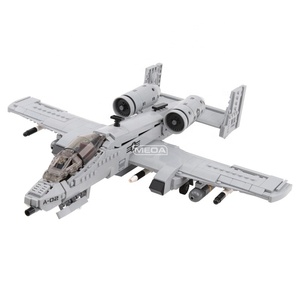 917pcs xây dựng gạch máy bay quân sự A10 WARTHOG máy bay chiến đấu tấn công máy bay phản lực Thunderbolt II cho bé trai Đồ chơi khối xây dựng máy bay - Product Image 5