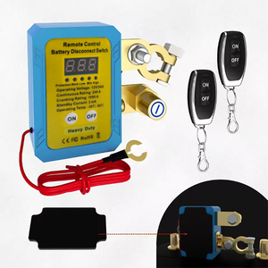 Interruttore di Disconnessione Batteria Auto 12V/24V con Telecomando e Display LED di Tensione in Lega di Alluminio 240A Continui - Product Image 1
