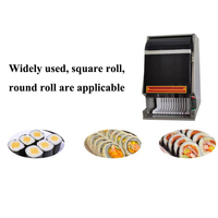 Coupe-sushi commercial, trancheuse automatique de rouleaux de sushi, machine à couper les rouleaux de riz en 8/10/12 morceaux, trancheuse à sushi pour les snacks