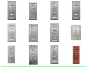 Dernières conceptions de revêtements de porte en acier moulé, revêtements de porte en acier laminé à froid, tôles d'acier estampées - Product Image 6