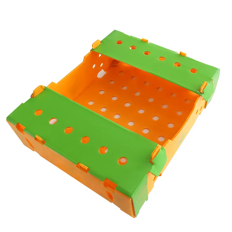 wholesale 4kg 5kg 7kg load weight okra box corrugated plastic storage containers warehouse fruit and vegetable boxes