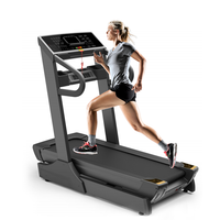Harga pabrik 3HP Motor AC Treadmill komersial kapasitas 25km/jam 150KG pengguna 40% Auto Incline mesin Treadmill tugas berat