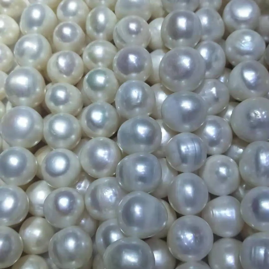 Perla de agua dulce natural, accesorio de 16 pulgadas, 11-15mm, forma de huevo