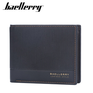 Baellerry Men's Wallet <b>Slim</b> Horizontal PU Leather <b>Card</b> <b>Holder</b> 7 Inch Multifunctional Everyday Use - Product Image 2