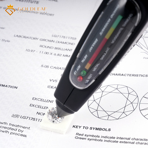 โกลด์ลีฟ โฮลเซลล์ เพชรทรงกลมขนาด 0.5 กะรัต ถึง 10 กะรัต เพชรเลี้ยงในห้องปฏิบัติการ เจียระไนแบบกลม เกรด DEF VVS VS รับรองโดย IGI สำหรับงานแต่งงาน - Product Image 6
