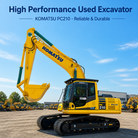 Excavatrice sur chenilles Komatsu PC210 d'occasion |   Excavatrice hydraulique d'occasion japonaise haute performance pour la construction