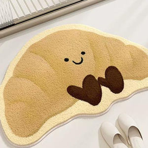 Tappeto in Cotone Fatto a Mano Stile Moderno Personalizzato con Logo 3D Rotondo <span class=keywords><strong>per</strong></span> Casa Viaggi Bagni Cucine con Motivo Quadrato Stampato - Product Image 5