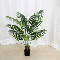 Handgemachte Indoor Royal Palm Pflanzen Hochzeit Garten Künstliche Blumen Mini Künstliche Bonsai Baum
