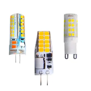 Светодиодная лампа-кукуруза G4, очень яркая лампа с подсветкой, 2 Вт, 3 Вт, 5 Вт, 7 Вт, регулируемая DC12V-24V, силиконовая лампа с регулируемой яркостью