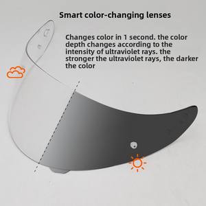 Accessoires de moto Hj17 pour casque <span class=keywords><strong>Hjc</strong></span> C91/C90/C91N : lentille anti-UV, changement de couleur, contrôle du volume - Product Image 4