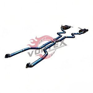 Sistema de Escape de Alto Rendimiento Valvetronic Vortex Blue Burnt Titanium para BMW E90 E92 M3 4.0L V8 2007-2013, Silenciador de Carreras Pie-cut - Product Image 3