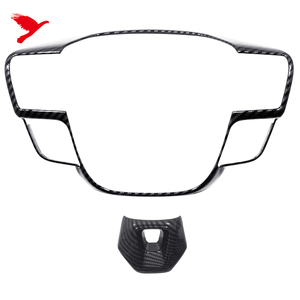 ฝาครอบพวงมาลัยภายในสำหรับ <span class=keywords><strong>Toyota</strong></span> CH-R <span class=keywords><strong>CHR</strong></span> AX20 2023-2025อุปกรณ์ตกแต่งรถยนต์ฝาครอบพวงมาลัยตกแต่งซ้อนทับสไตล์คาร์บอนไฟเบอร์ - Product Image 6