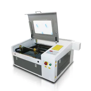 Máy Cắt Laser Co2 Mini 40W Rẻ Hơn 4030 4040 Cho Gỗ Cao Su Acrylic Với Ống Phản Lực Hỗ Trợ