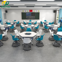 Chaise d'écriture rotative à 360 degrés, pour étudiants, chaise de formation, meuble scolaire moderne, de salle de classe