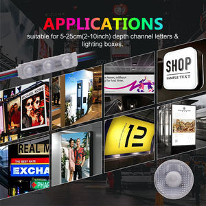 Módulos de luces LED RGB a prueba de agua de 12V 0.72W con 3 LED a todo color para letreros LED de publicidad exterior, cajas de luz e iluminación. - Product Image 6