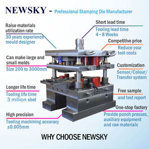ייצור תבניות מתכת סיניות בהתאמה אישית, כולל תבניות לרכב, עם תבניות ניקוב ויצירת כלים שונים בגואנגדונג, NEWSKY - Product Image 2