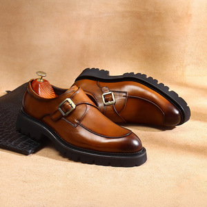 รองเท้าบูทกันน้ำสไตล์ใหม่สำหรับฤดูหนาว คลาสสิก ใช้งานได้หลากหลาย ลำลอง หุ้มข้อสูง สำหรับกิจกรรมกลางแจ้ง ทำงาน ผู้ชาย หนังแท้ เพิ่มความสูง รองเท้ากีฬา - Product Image 5