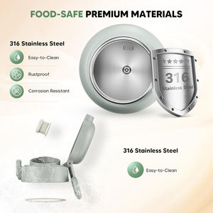 휴대용 100도 무선 우유 워머 USB 소형 보틀 워머 아기용 여행 필수품 - Product Image 4