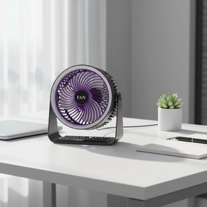 Ventilador de Escritorio USB Mini Mecánico Portátil con Clip, Ventilador de Circulación Mecánico para Escritorio - Product Image 1