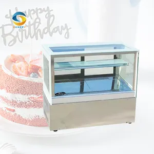 Counter Design Table Top Cake Refrigerator Showcase Fridge Chiller Case Bakery Bread Display For Cakes