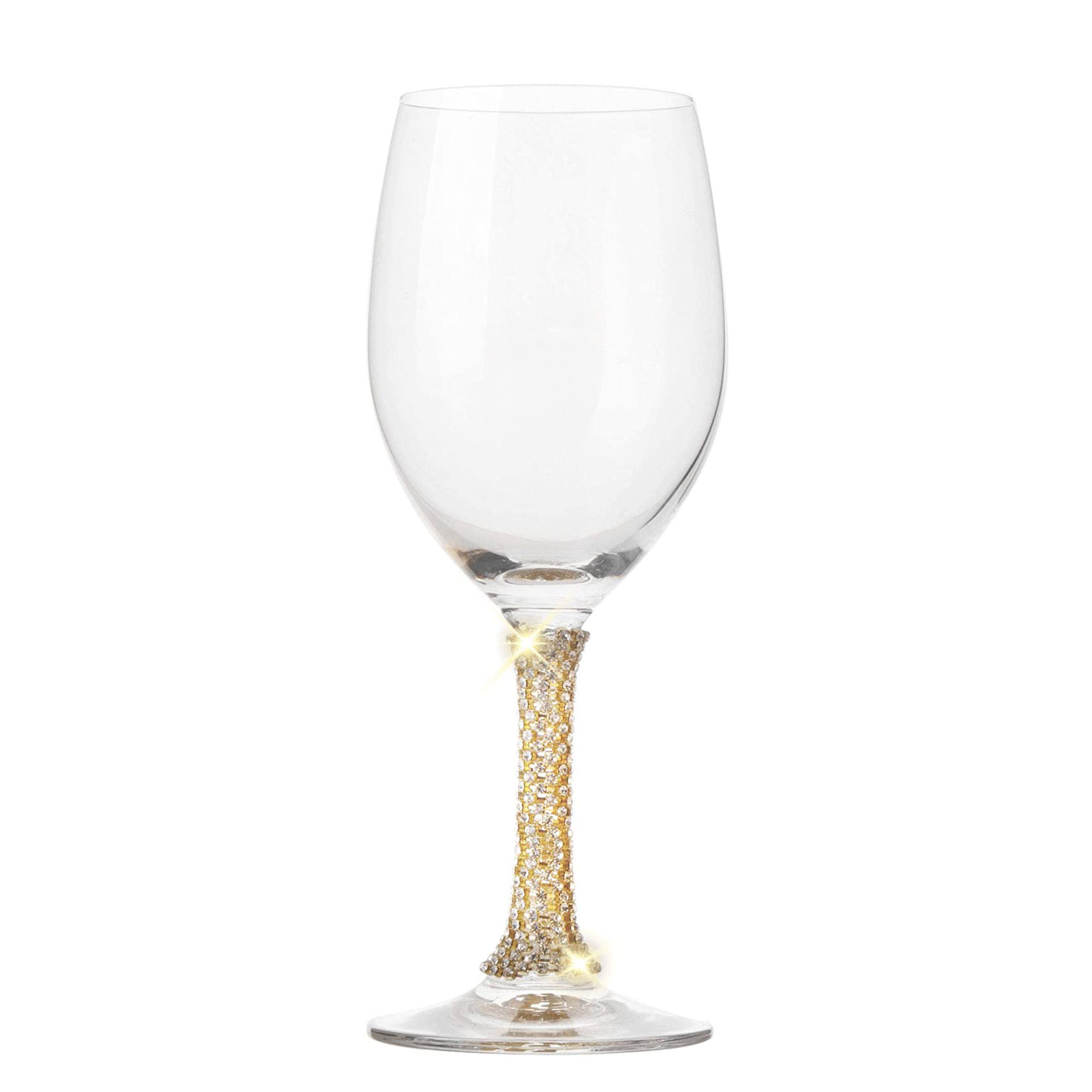YRTQ L Model 12oz Lead-Free Crystal Wine Glass - Hand Blown Vintage Goblet