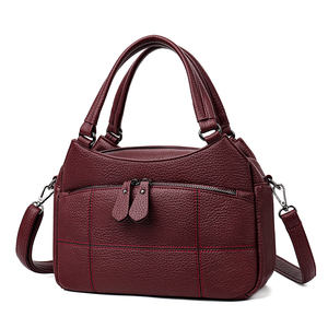 <span class=keywords><strong>Sac</strong></span> à main femme multi-poches à coutures en grille, sacs à bandoulière, sacs à main pratiques pour un usage quotidien - Product Image 2