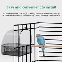 Baignade pour oiseaux: Bassin de bain suspendu pour perroquets Baignoires pour oiseaux Baignoire pour oiseaux