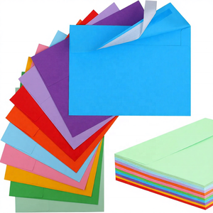 Enveloppes colorées 5x7 format A7 pour invitations de mariage, photos imprimables, cartes postales, cartes de vœux, envoi postal, papier ordinaire, auto-adhésives - Product Image 1
