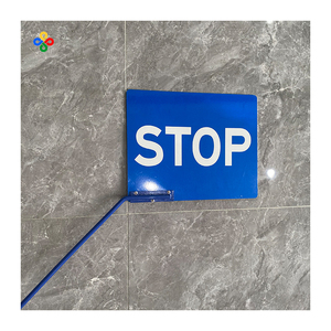 Segnaletica per il controllo di sicurezza per il traffico ferroviario canadese in alluminio blu riflettente di DATONG - Product Image 4