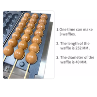 Machines à fabriquer des boules d'œufs, des boules de takoyaki, des brochettes à bulles, des gaufres sur bâtonnets, pour la vente de nourriture de rue