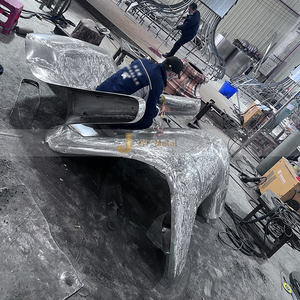 J273 Sculpture en acier inoxydable Décoration d'intérieur Décoration intérieure Grande taille Grand jardin extérieur Décoratif Métal Artisanat - Product Image 4