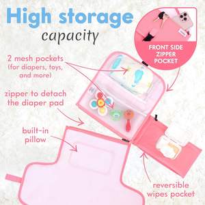 Échantillon gratuit, vente chaude, tapis à langer portable pour bébé - Tapis à langer et sac de voyage pour bébé - Product Image 2