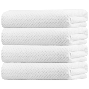 Juego de Toallas de Baño y Cara de Algodón 100% de 500g con Logotipo Personalizado, Calidad de Hotel, Color Sólido, Rectangulares, Tejidas, Ecológicas, Certificadas Oeko-Tex - Product Image 1