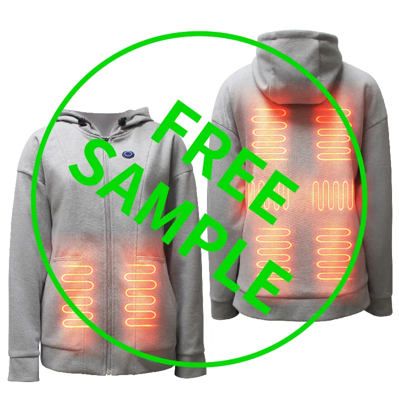 Jaqueta de calor recarregável para mulheres, jaqueta de trabalho com aquecimento automático e softshell reativo, para caminhadas, com bateria