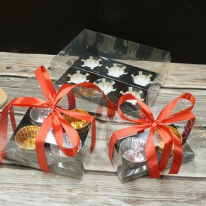 Fabricant chinois, vente en gros de boîtes à cupcakes transparentes avec inserts, boîtes de boulangerie pour 2 cupcakes ou muffins - Product Image 2