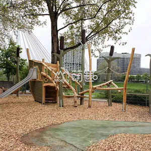 Équipement <span class=keywords><strong>de</strong></span> terrain <span class=keywords><strong>de</strong></span> jeu en bois <span class=keywords><strong>de</strong></span> Robinia durable Moetry, structure <span class=keywords><strong>de</strong></span> jeu naturelle, certifié CE, haute qualité pour les parcs, les écoles, l'extérieur - Product Image 5