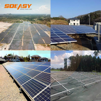 Système de montage de panneaux solaires photovoltaïques avec support de module en alliage d'aluminium 6005-T5 pour utilisation au sol/en montagne