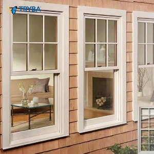 Finestre a Ghigliottina Singola e Doppia Certificata NFRC, Stile Americano, Profilo in Alluminio Easyfit, Vetro Temperato, Finestra a Ghigliottina Superiore - Product Image 1