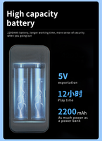 Haut-parleur portable multifonction avec batterie externe 2200 mAh, micro sans fil pour la danse en intérieur, mini enceinte 5.1 en plastique