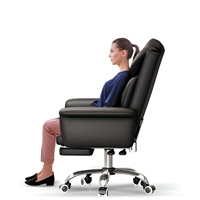 Chaise de bureau ergonomique ALINUNU à prix de gros pour bureau de PDG, chaise de direction en cuir PU avec support lombaire