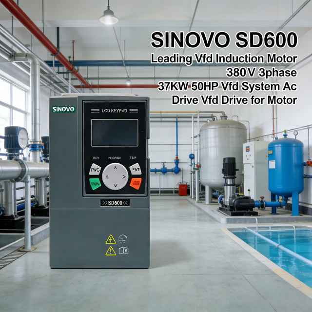 Sinovo AC Frequency Inverter VFD Drive SD600 0.75-630kW Single Three Phase 220V/380V