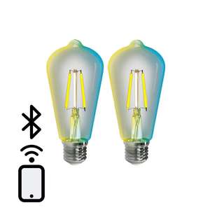 Bombilla LED de Filamento Inteligente de 6W, CCT, Bluetooth Mesh, 2 Piezas, Control Remoto, Ideal para Iluminación Inteligente y Ambientes - Product Image 3