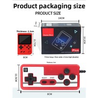 Penjualan laris konsol Game genggam Mini Retro portabel 500-in-1 Game TV Output mendukung bahan plastik hadiah ulang tahun untuk anak laki-laki