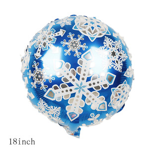 Set dekorasi pesta ulang tahun Nomor anak tema Frozen 13 buah balon Foil Anna <span class=keywords><strong>Elsa</strong></span> kepingan salju Natal balon mandi bayi K0051 - Product Image 5