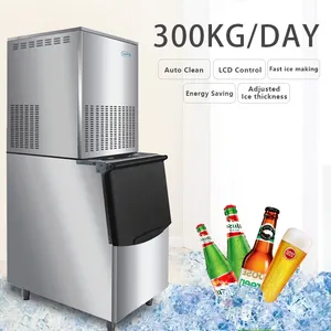 24v 12v 220v Portable Cream Machine Home 500kg Cube Under Counter Residential Top Ice Maker