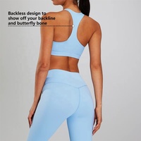 Ensemble de yoga 2 pièces respirant et uni pour femme, short de sport taille haute à compression