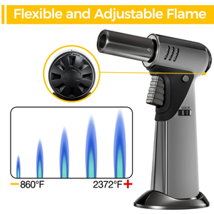 Lance-flammes italien noir simple pour cuisine, allumeur de cuisinière à gaz naturel, lance-flammes de camping extérieur - Product Image 3